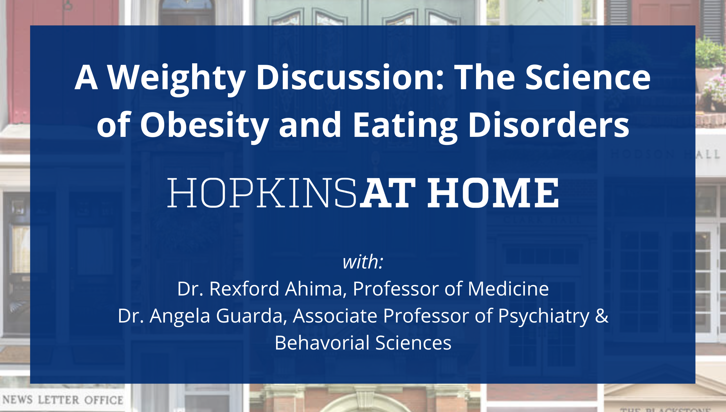 A Weighty Discussion The Science of Obesity and Eating Disorders